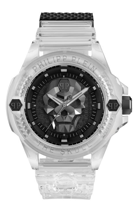 The Skull Plastic Strap Watch, 44mm