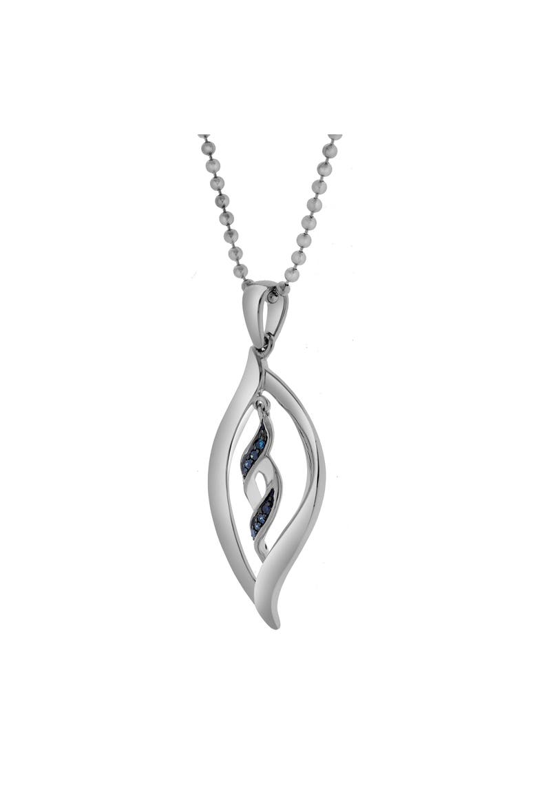 Noraya Sterling Silver 0.09 Ct Diamond Teardrop Pendant, Alternate, color, 925 Sterling Silver