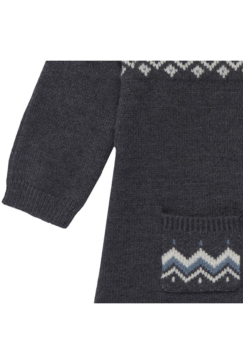 Dark Grey Heather Fair Isle Dress, Alternate, color, Dark Grey Fair Isle
