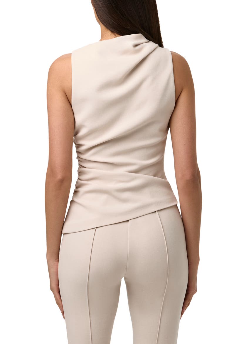 Suiting Asymmetric Top, Alternate, color, MELANGE BEIGE