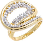BY ADINA EDEN Pavé Crossover Statement Ring
