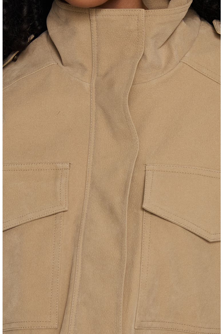 Double Life Funnel Neck Cargo Jacket, Alternate, color, BEIGE