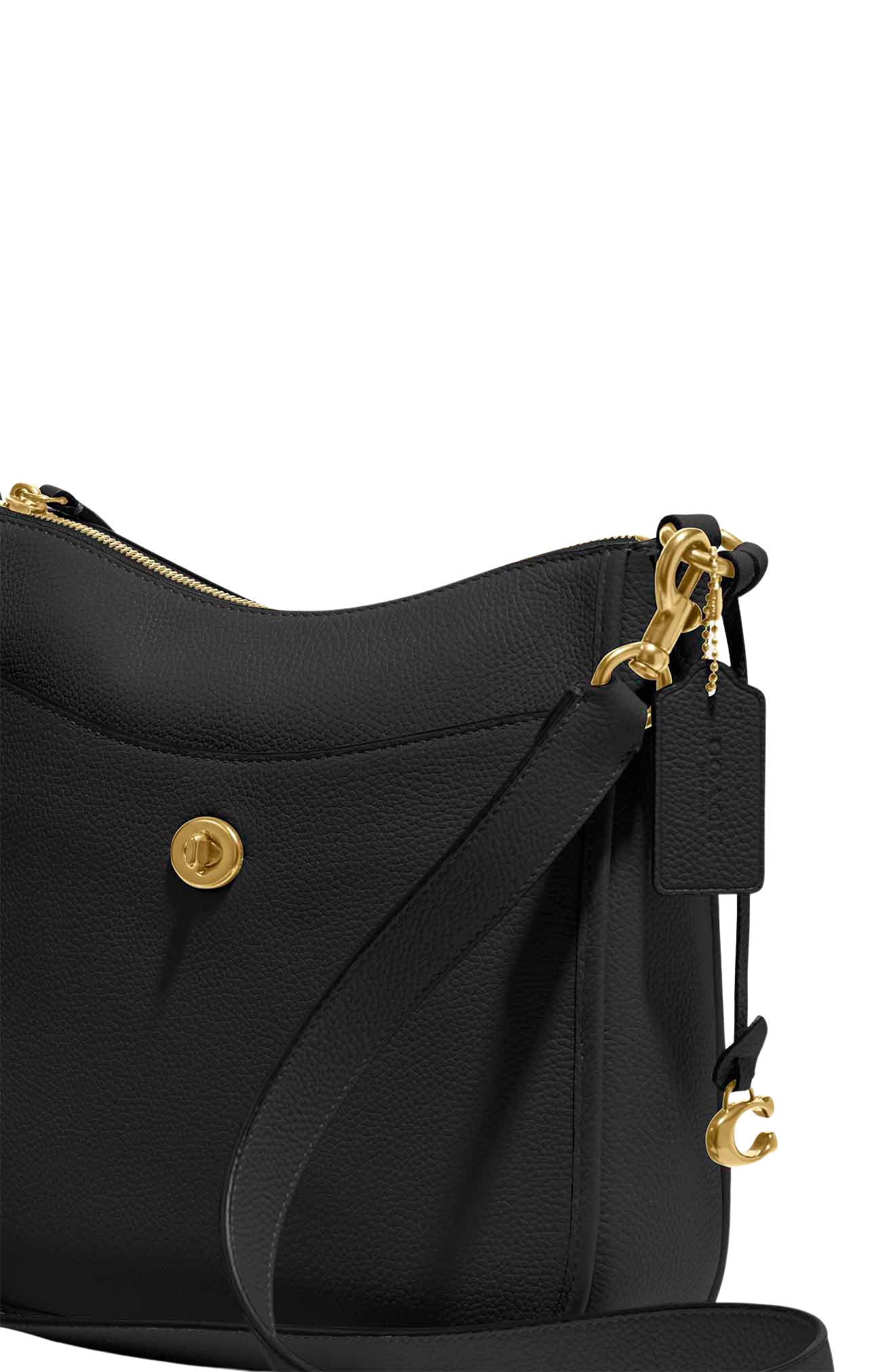 COACH Chaise Pebbled Leather Crossbody Bag, Alternate, color, 