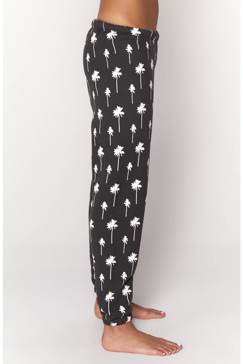 Perfect Terry Sweatpants, Alternate, color, WHITE PALMS PRINT
