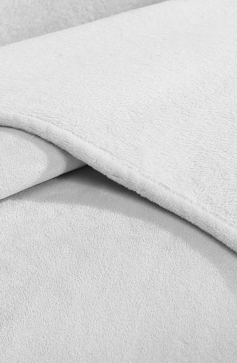 Calvin Klein Core Plush Blanket, Alternate, color, Grey