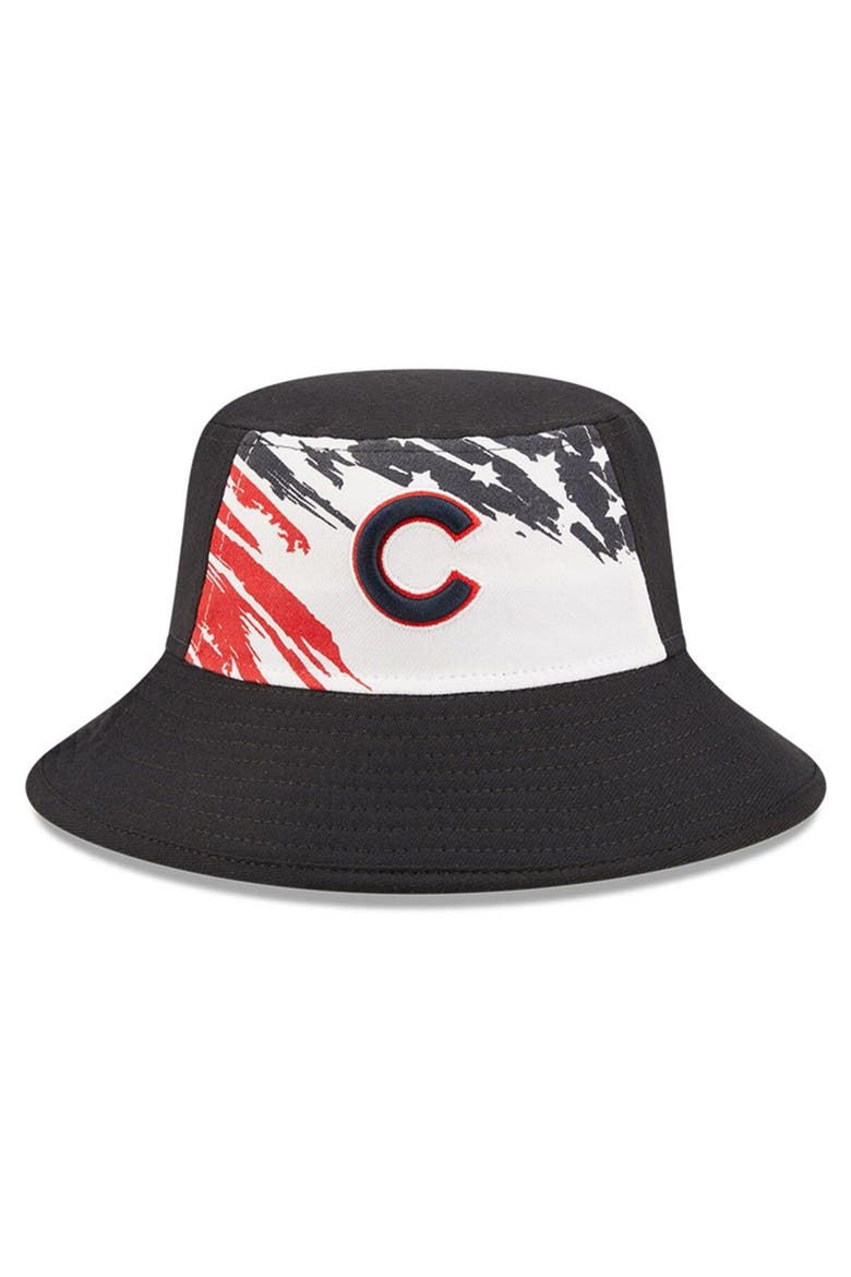 Men's New Era Navy Chicago Cubs 2022 4th of July Bucket Hat, Alternate, color, Navy