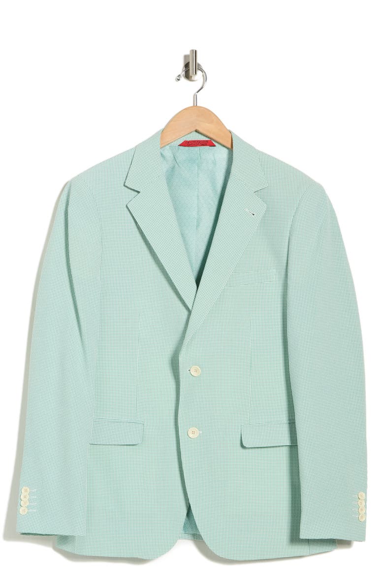 ZANETTI Trim Fit Blazer, Alternate, color, Light Green