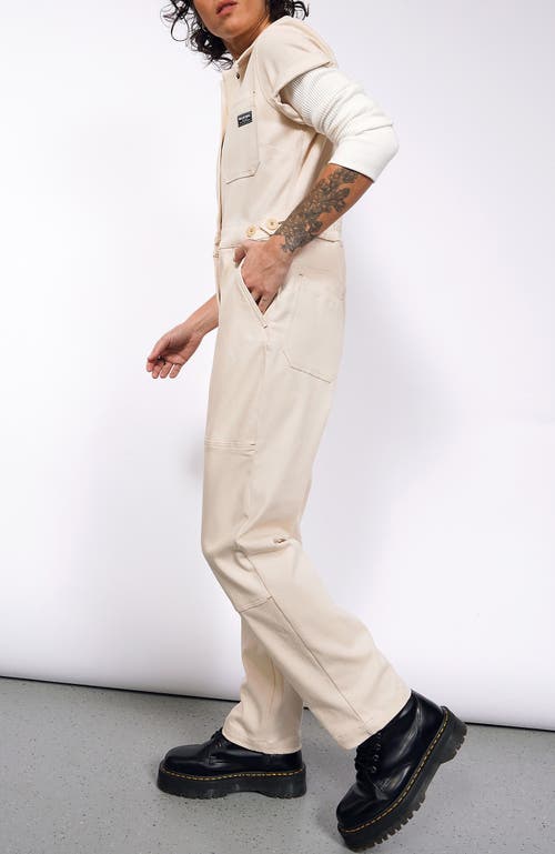 WILDFANG WILDFANG ESSENTIAL DENIM HIGH WAISTED COVERALL