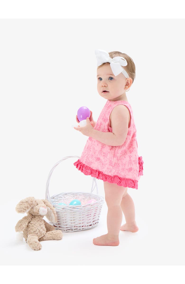 RuffleButts Cotton Gauze Swing Top and Bloomer Set, Alternate, color,