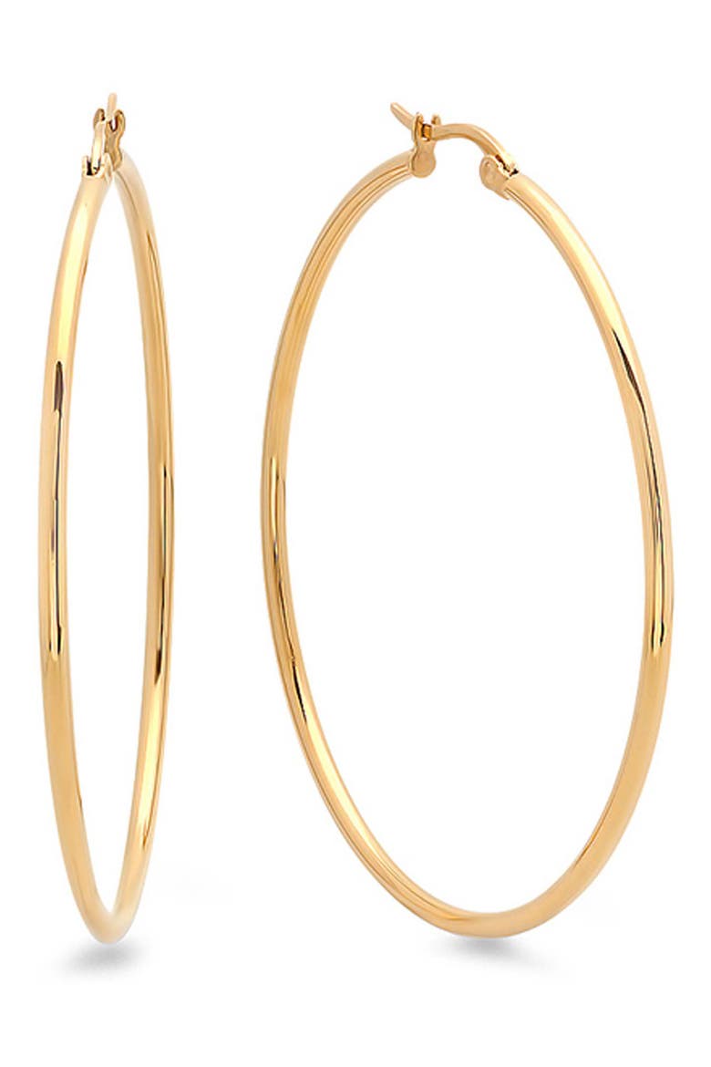 Slim Hoop Earrings, Main, color, GOLD