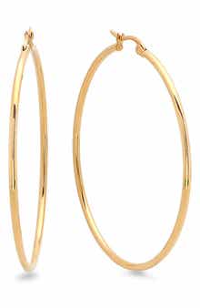 18k Gold Plated Hoop Earrings