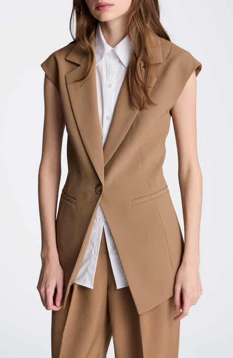 Kenneth Cole Layered Vest with Detachable Shirt Inset