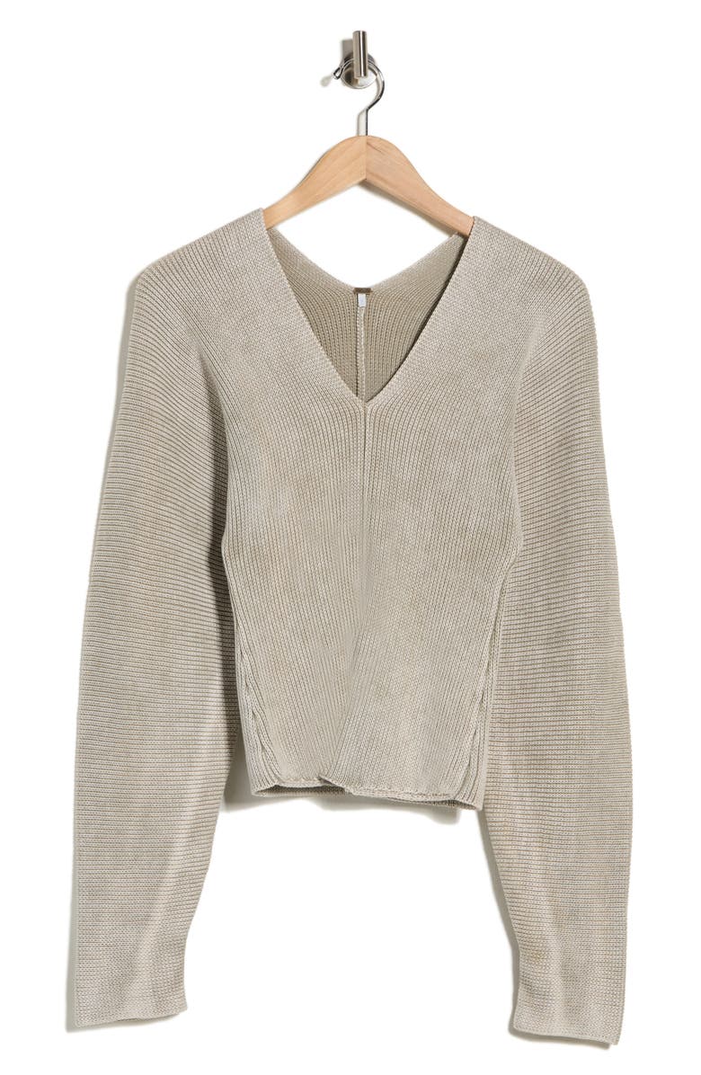 Young, Fabulous & Broke Stephen V-Neck Sweater, Alternate, color, Harbor Grey Mineral