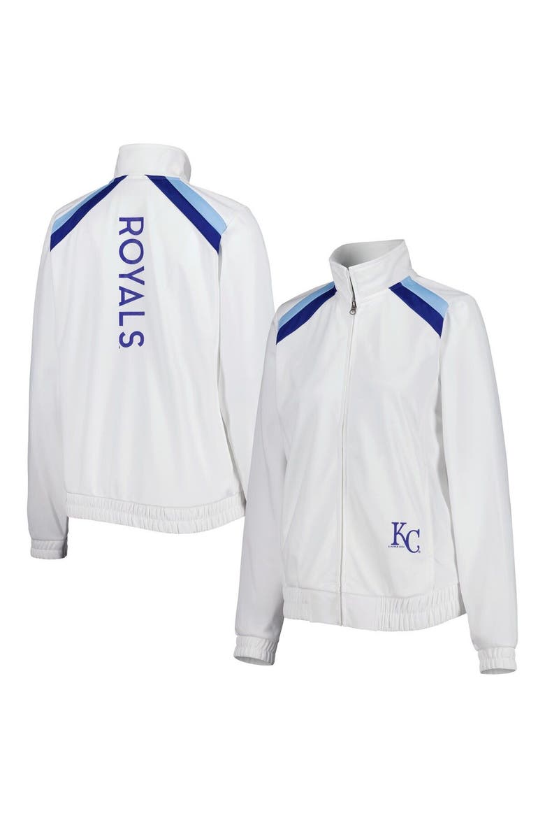 Women's G-III 4Her by Carl Banks White Kansas City Royals Red Flag Full-Zip Track Jacket, Main, color, White