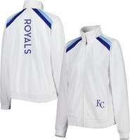 G-III 4HER BY CARL BANKS Women's G-III 4Her by Carl Banks White Kansas City Royals Red Flag Full-Zip Track Jacket