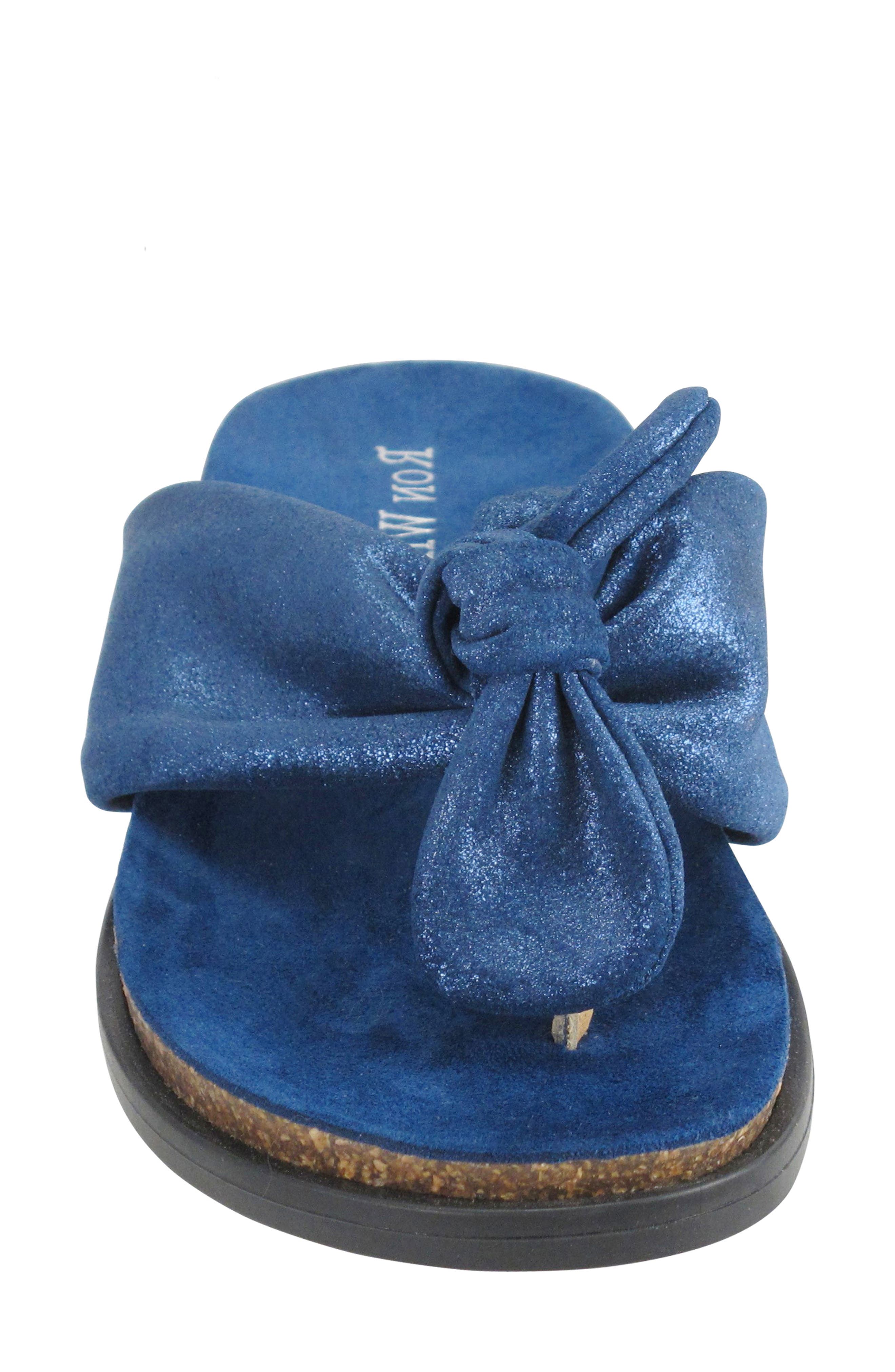 Ron White Gayla Metallic Leather Flip Flop, Alternate, color, 