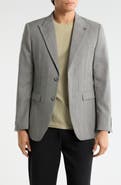 T.R. PREMIUM Slim Fit Plaid Stretch Sport Coat