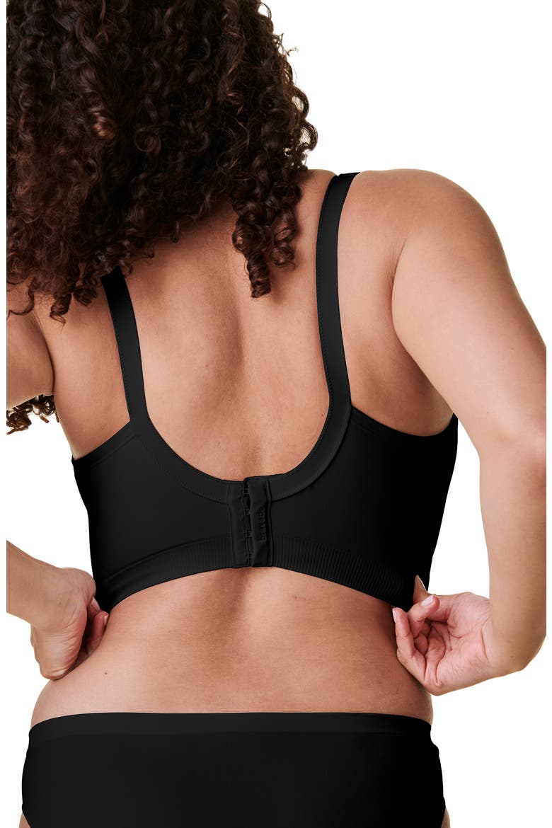 Plunge Wireless Maternity/Nursing Bra, Alternate, color, BLACK