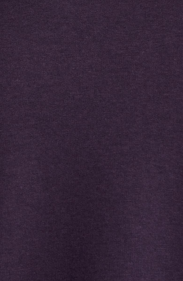 Eileen Fisher Cozy Brushed Terry Crewneck Top, Alternate, color, Aubergine