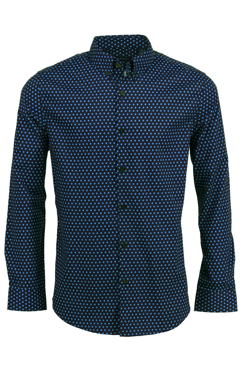 Lords of Harlech Mitchell Button-Up Shirt, Main, color, Purple