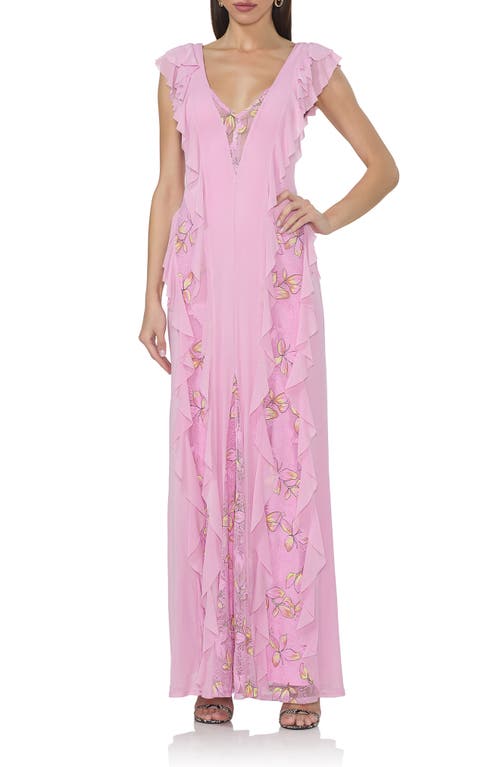 AFRM AFRM TRISTA LACE INSET MAXI DRESS