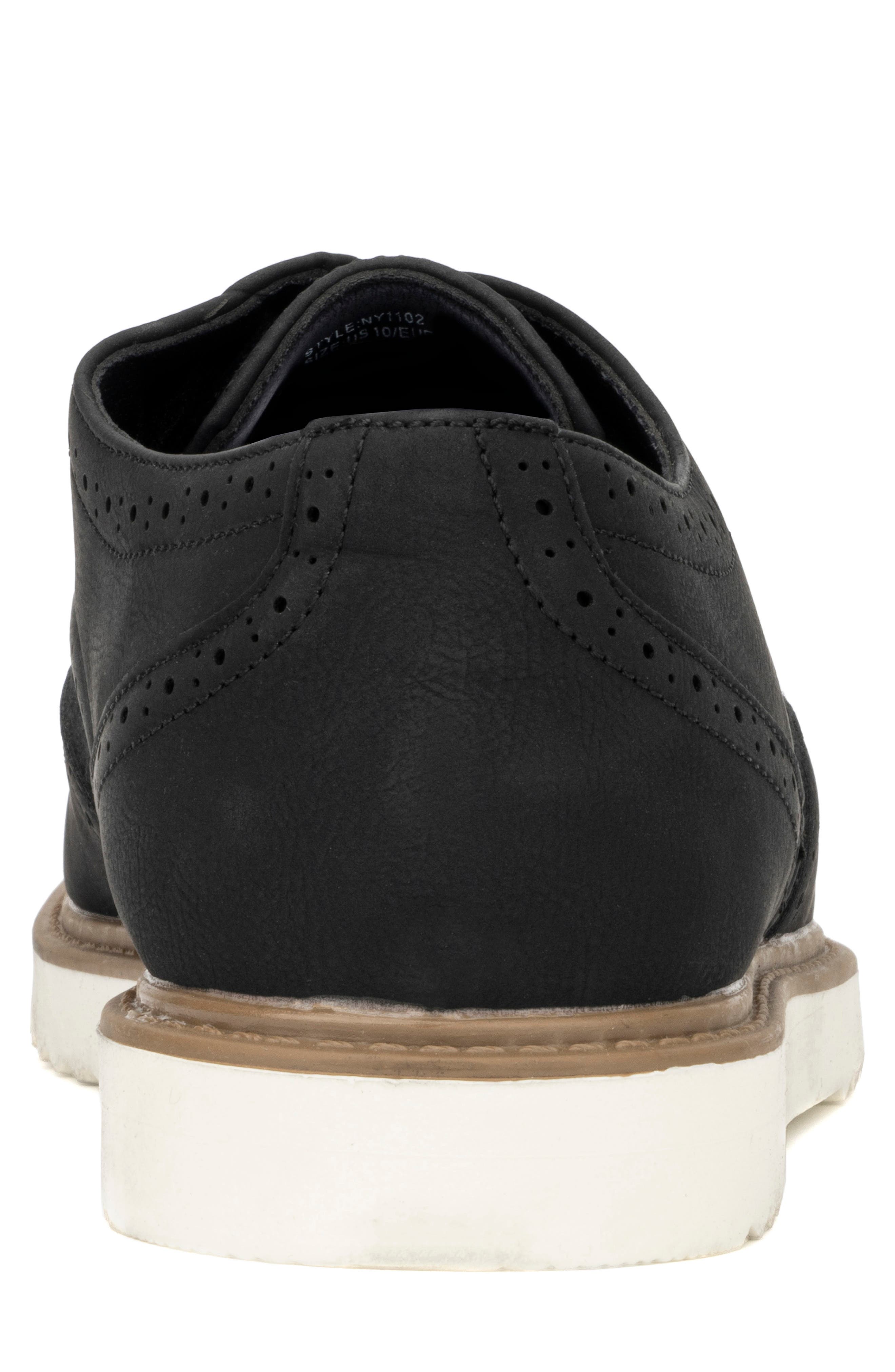 NEW YORK AND COMPANY Tyler Wingtip Loafer, Alternate, color, Black