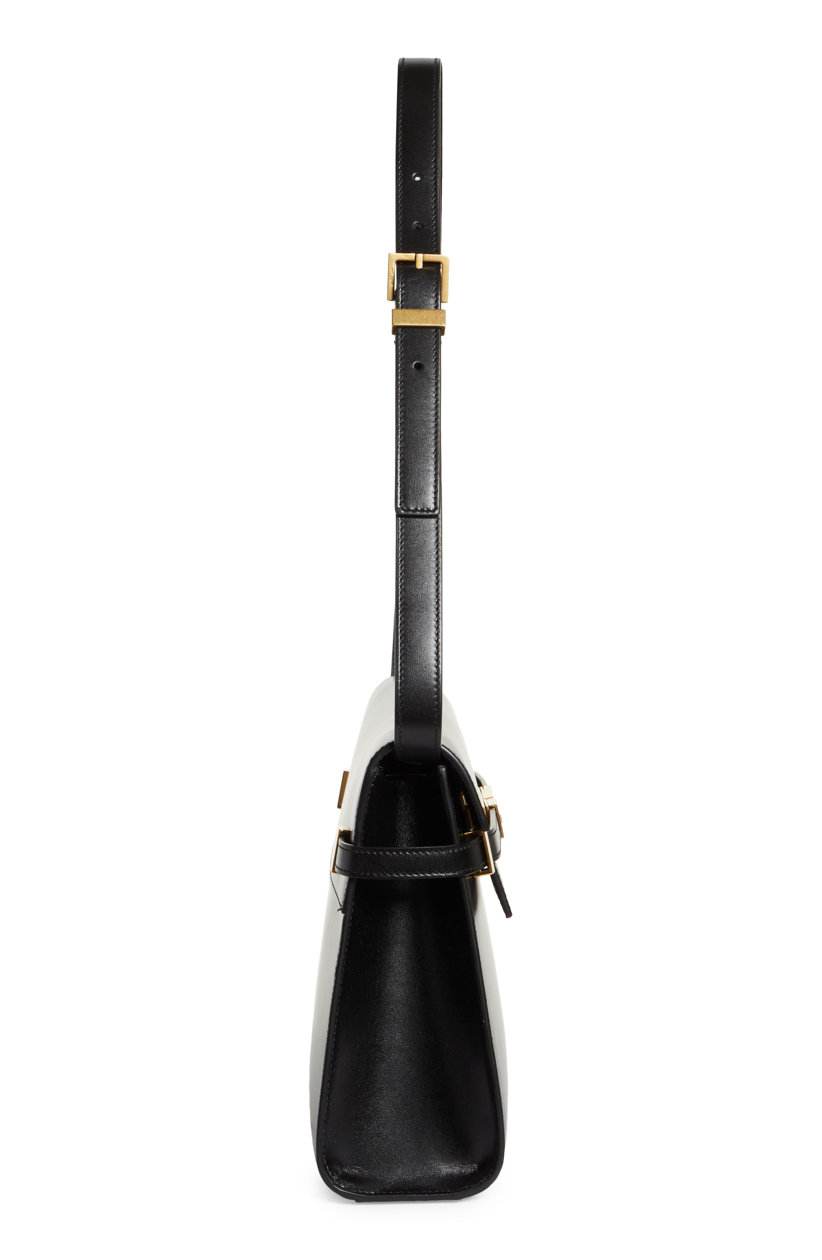 Saint Laurent Medium Manhattan Shoulder Tote, Alternate, color, Noir