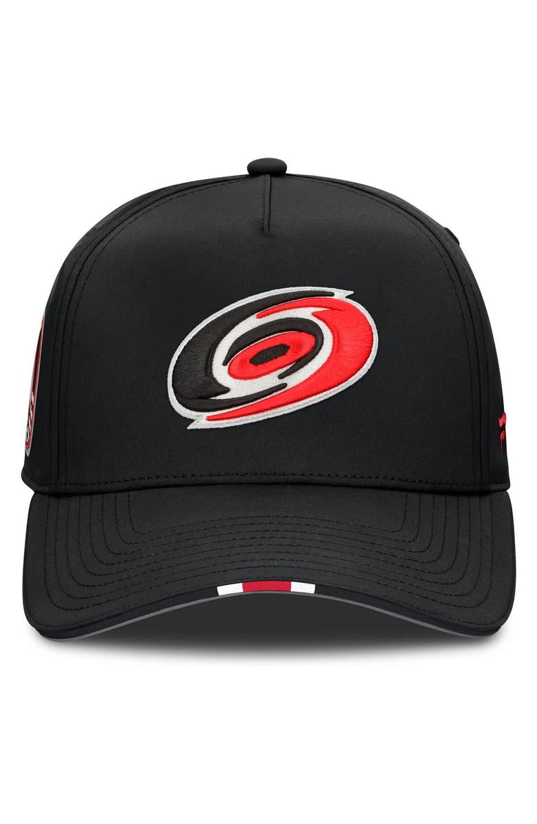 FANATICS Men's Fanatics Black Carolina Hurricanes 2025 NHL Draft Authentic Pro On-Stage Podium A-Frame Adjustable Hat, Alternate, color,