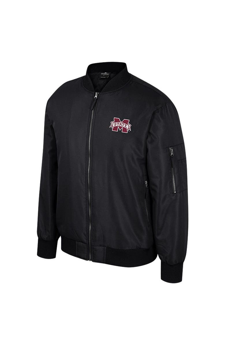 COLOSSEUM Men's Colosseum Black Mississippi State Bulldogs Full-Zip Bomber Jacket, Alternate, color, Black
