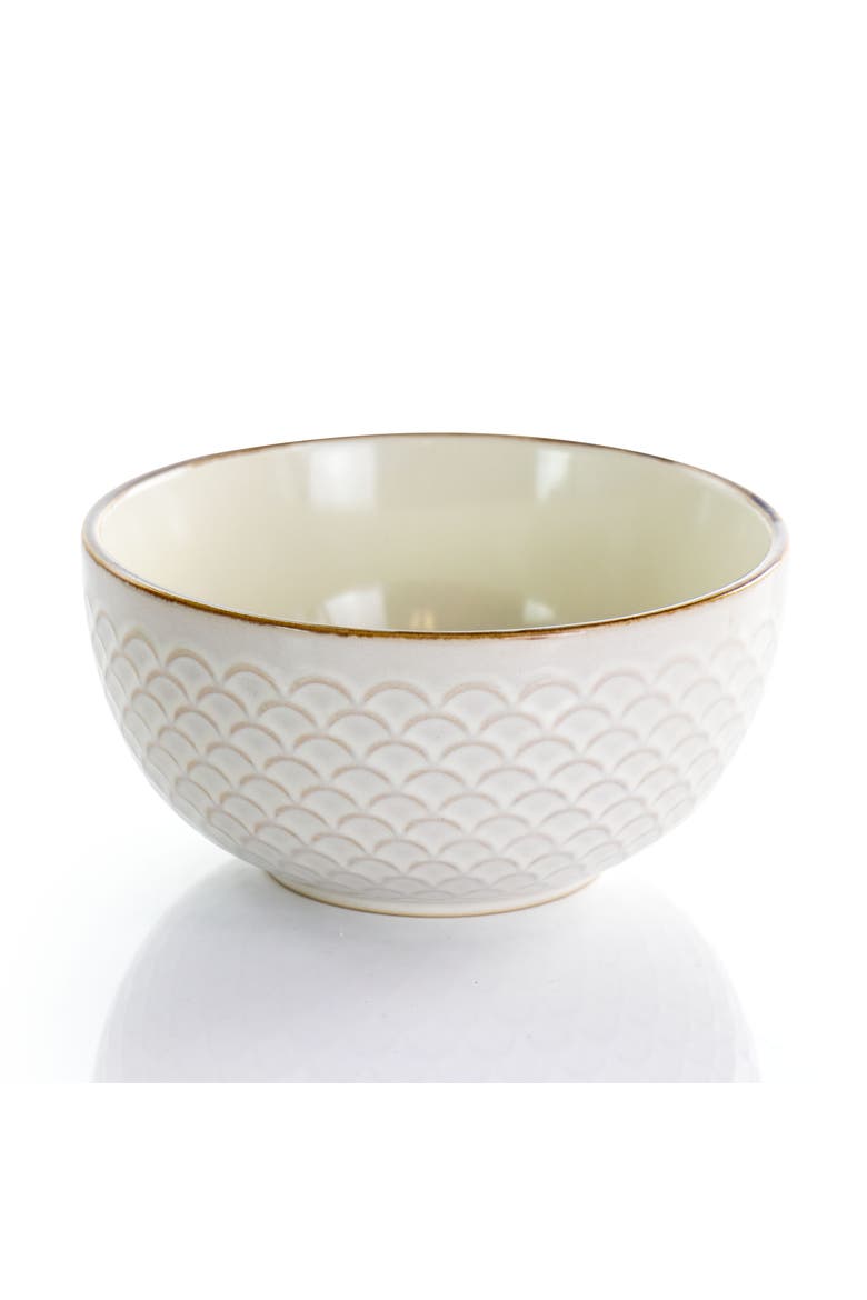 Honey Ivory 16 Piece Stoneware Dinnerware Set, Alternate, color, White
