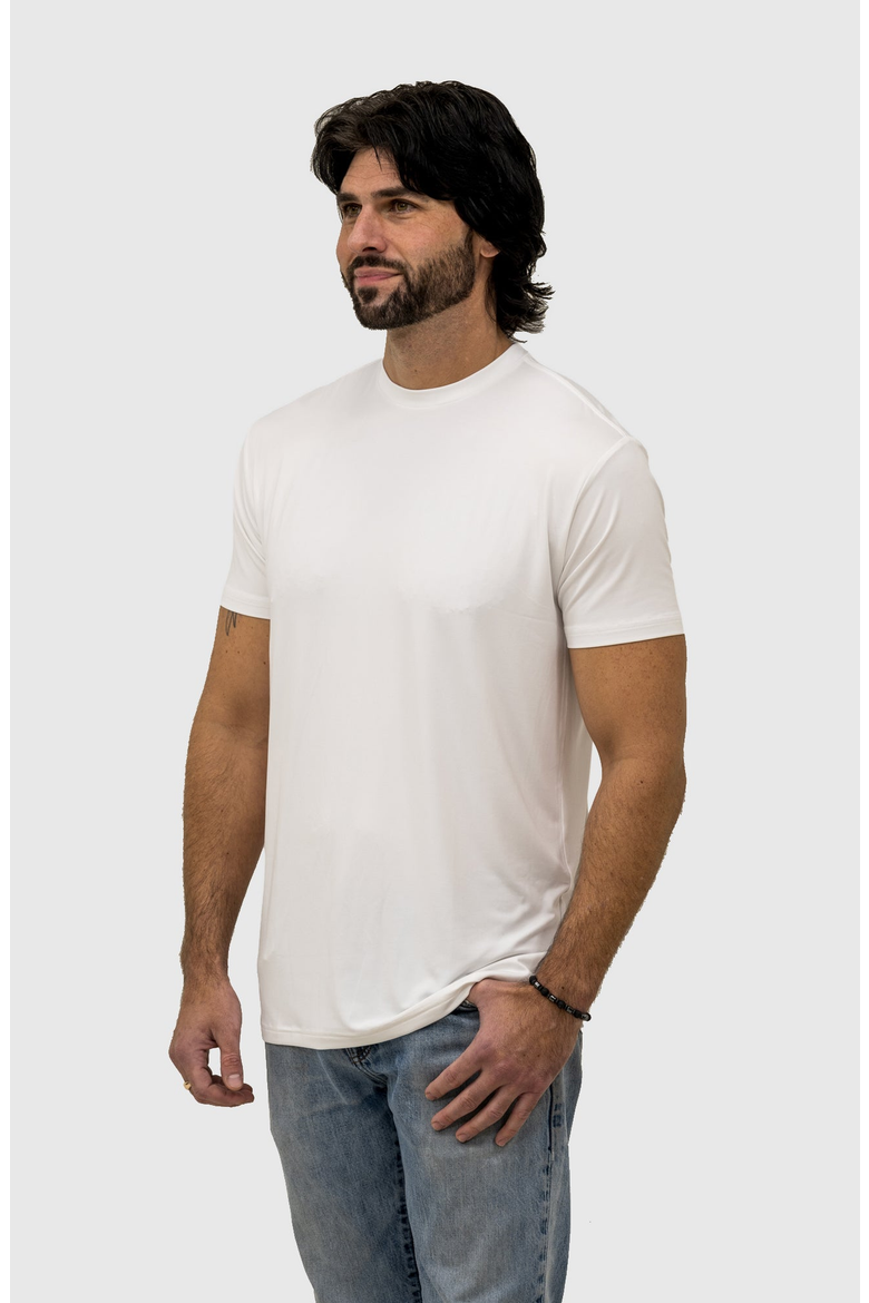 Active Tech Crew Neck T-Shirt, Alternate, color, White