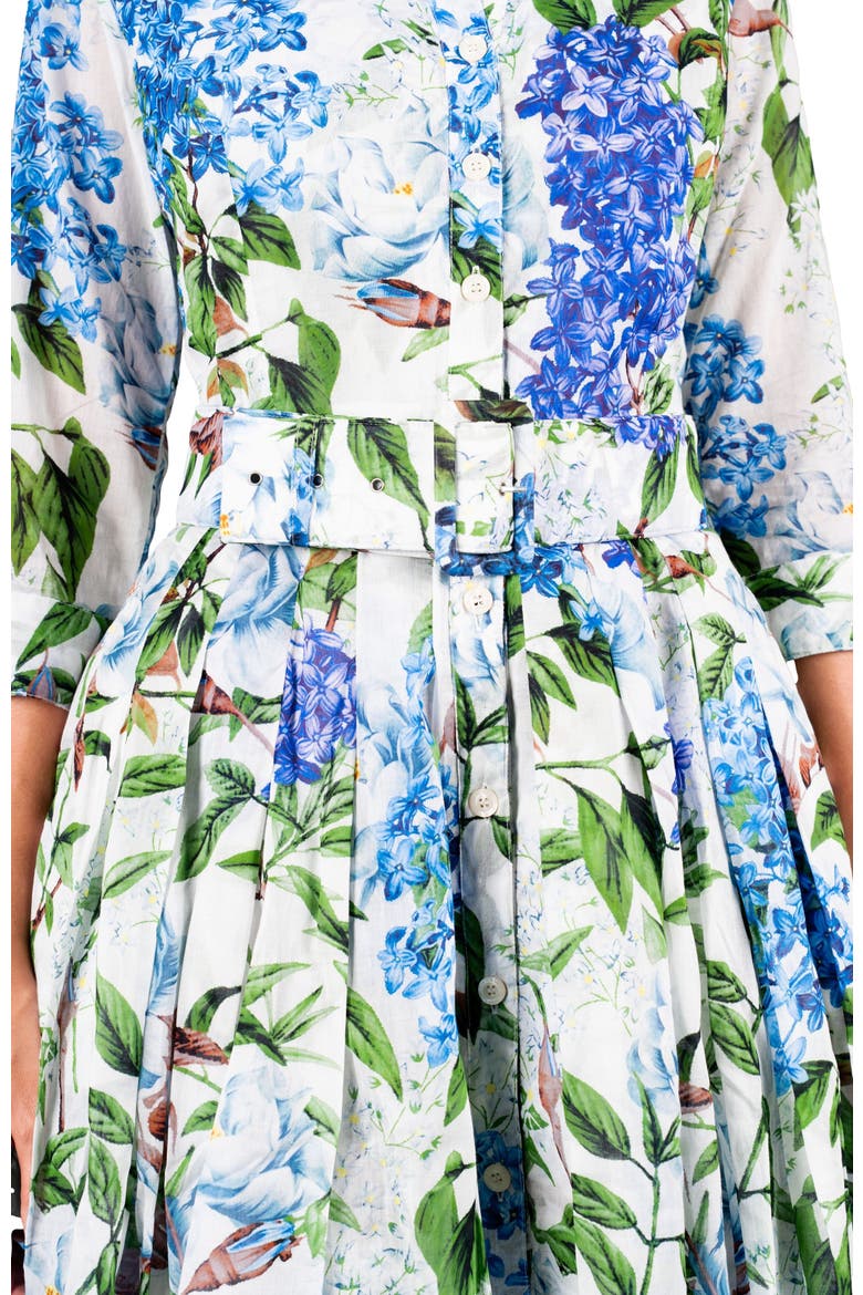 Lilac Heaven New Midi Shirtdress, Alternate, color, White Aqua