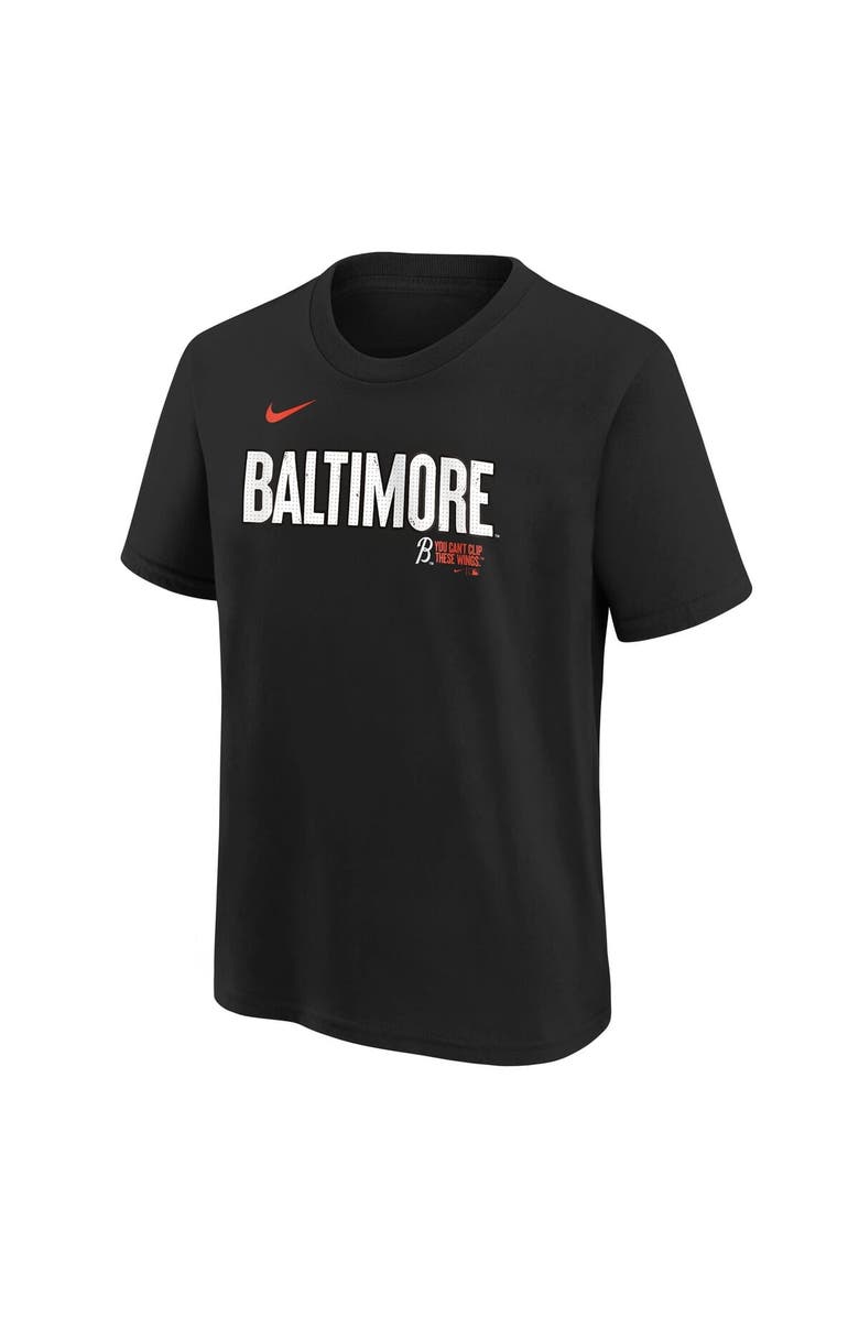 Nike Youth Nike Black Baltimore Orioles City Connect Wordmark T-Shirt, Alternate, color, Black