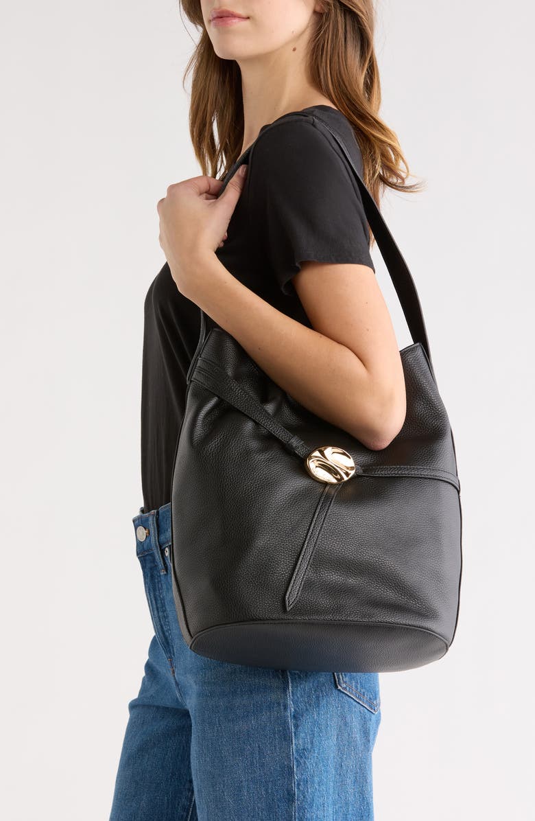 Sam Edelman Bex Leather Tote, Alternate, color, Black