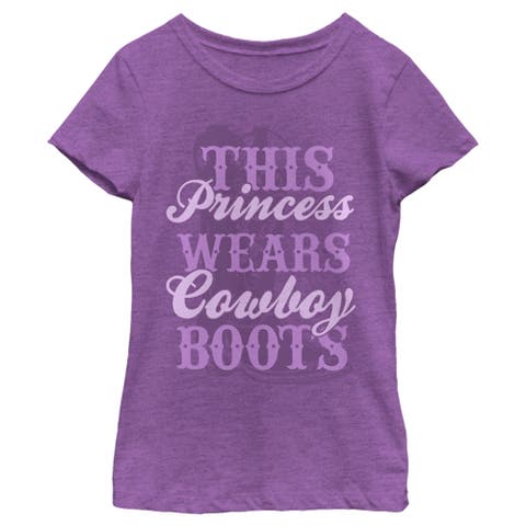 Girl's Lost Gods This Princess Wears Cowboy Boots  Graphic T-Shirt