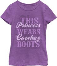 Lost Gods Girl's Lost Gods This Princess Wears Cowboy Boots  Graphic T-Shirt