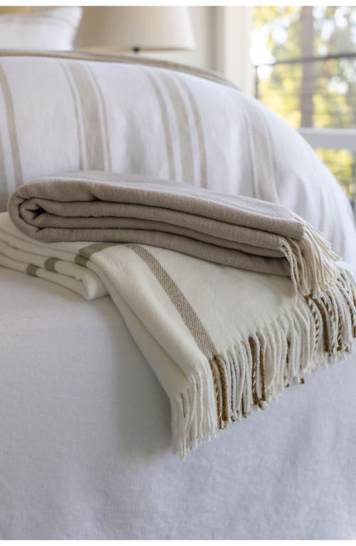Pom Pom At Home Billie Fringe Cotton Throw Blanket
