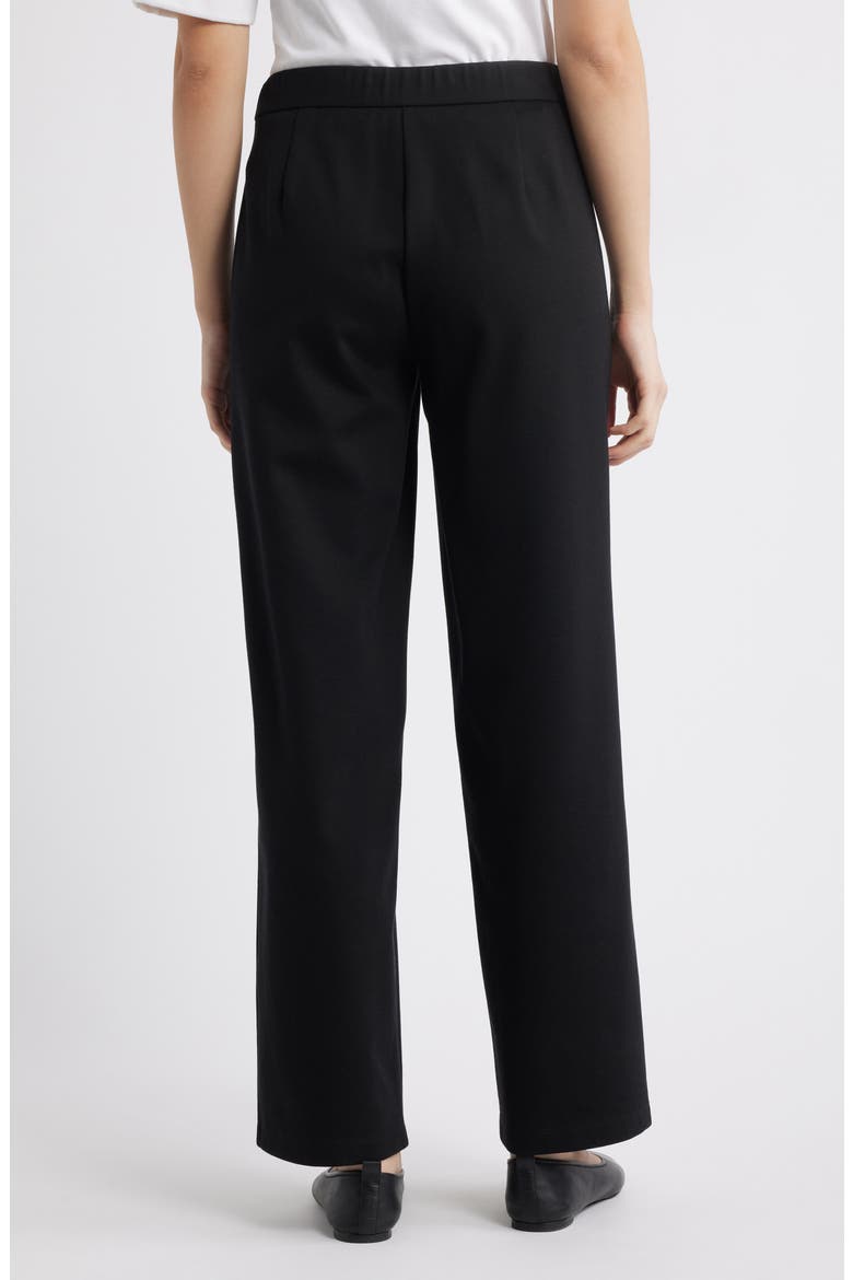 Straight Fit Pants, Alternate, color, BLACK