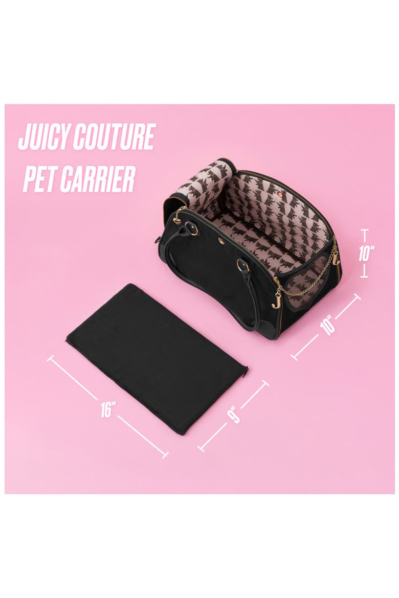 Give Me Treats Pet Carrier Duffle, Alternate, color, BLACK