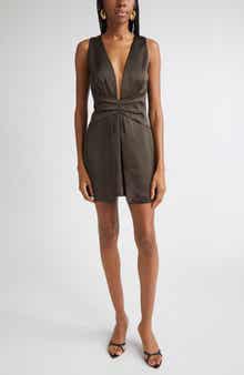 Cassea Plunge Minidress