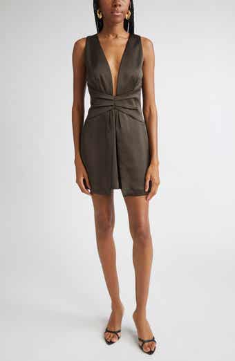 Cassea Plunge Minidress
