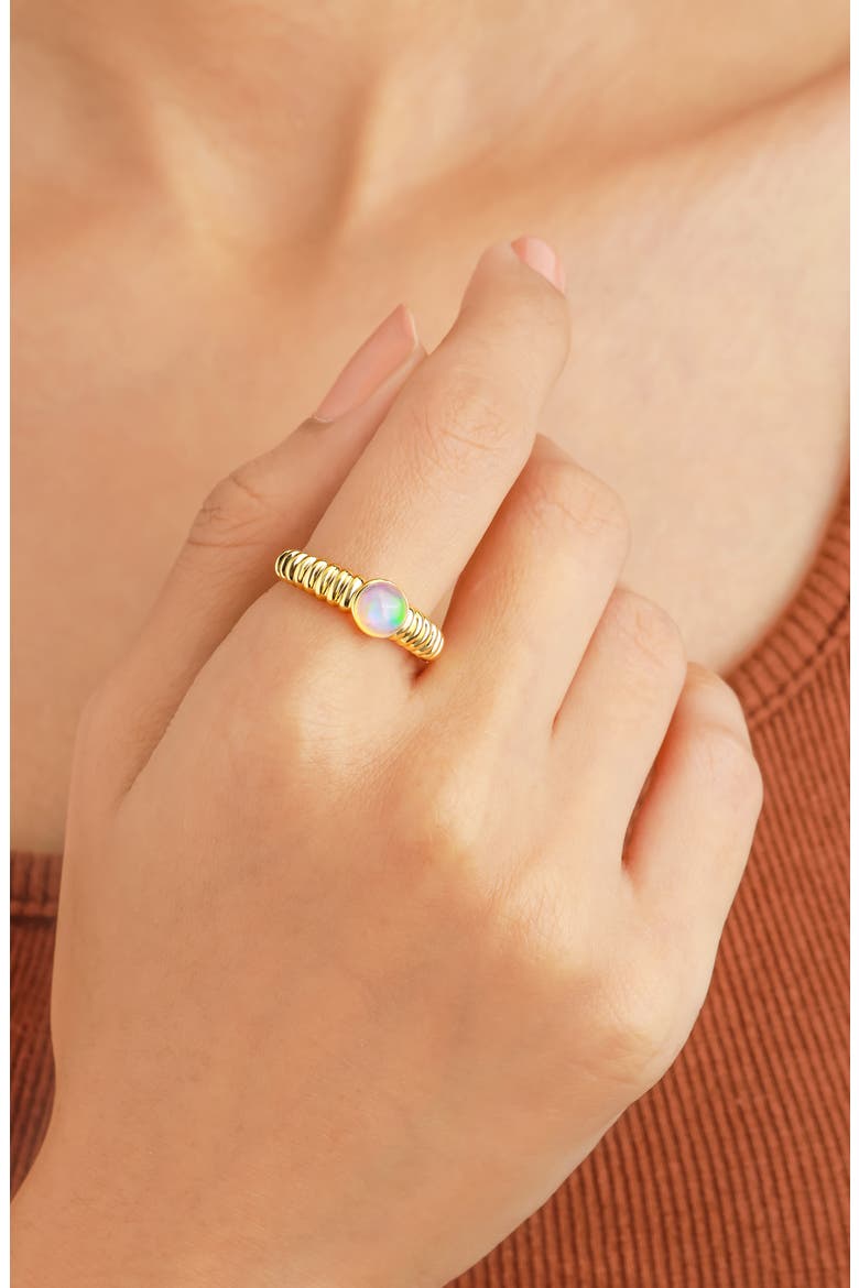 Ethiopian Opal Ring, Alternate, color, YELLOW GOLD