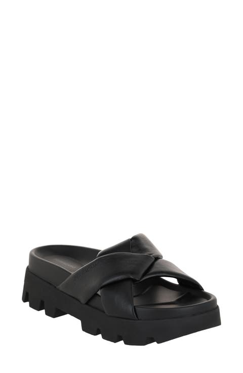 Crossover Slide Sandal