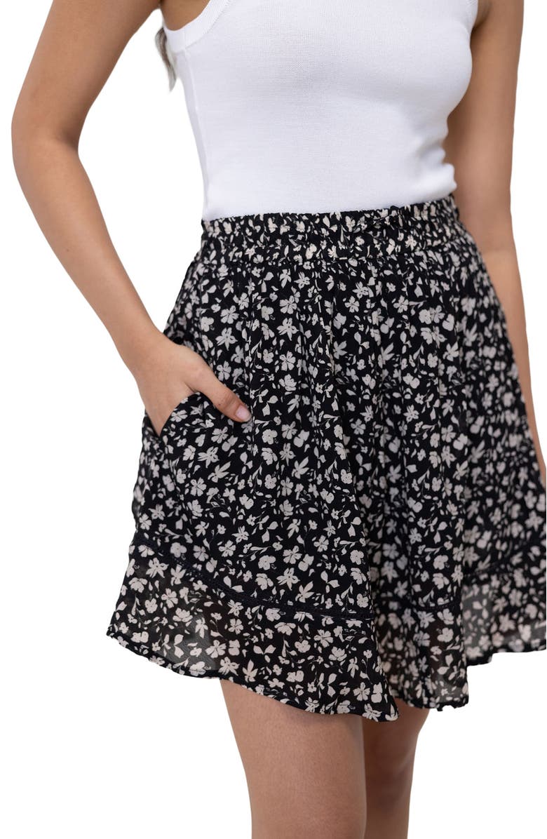 Reistor Drawstring Short Skirt, Alternate, color,