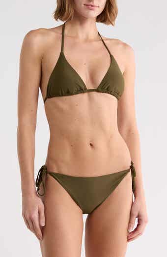 Triangle Bikini Top & Side Tie Bottoms Set
