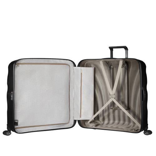 Samsonite C-lite Hardside 33-inch Extra Large Checked Spinner Luggage In Black