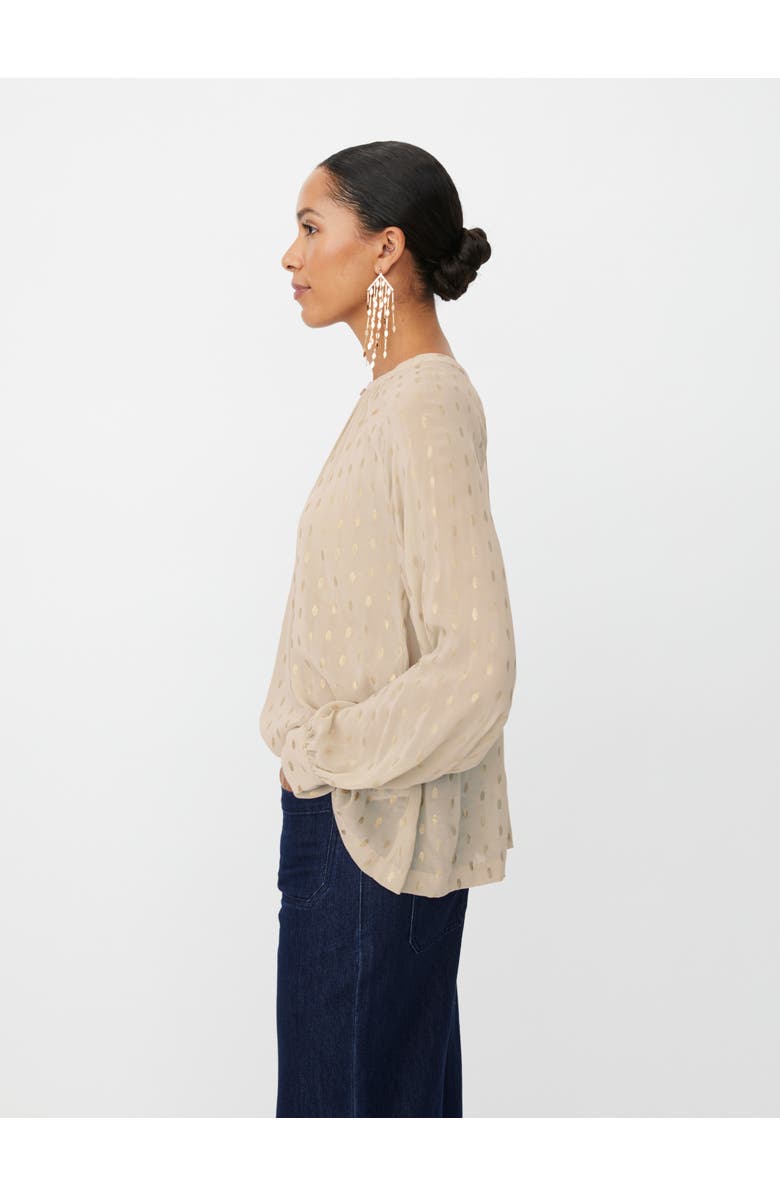 Masai Copenhagen MaDornessa Long Sleeve Round Neck Blouse, Alternate, color, Oxford Tan