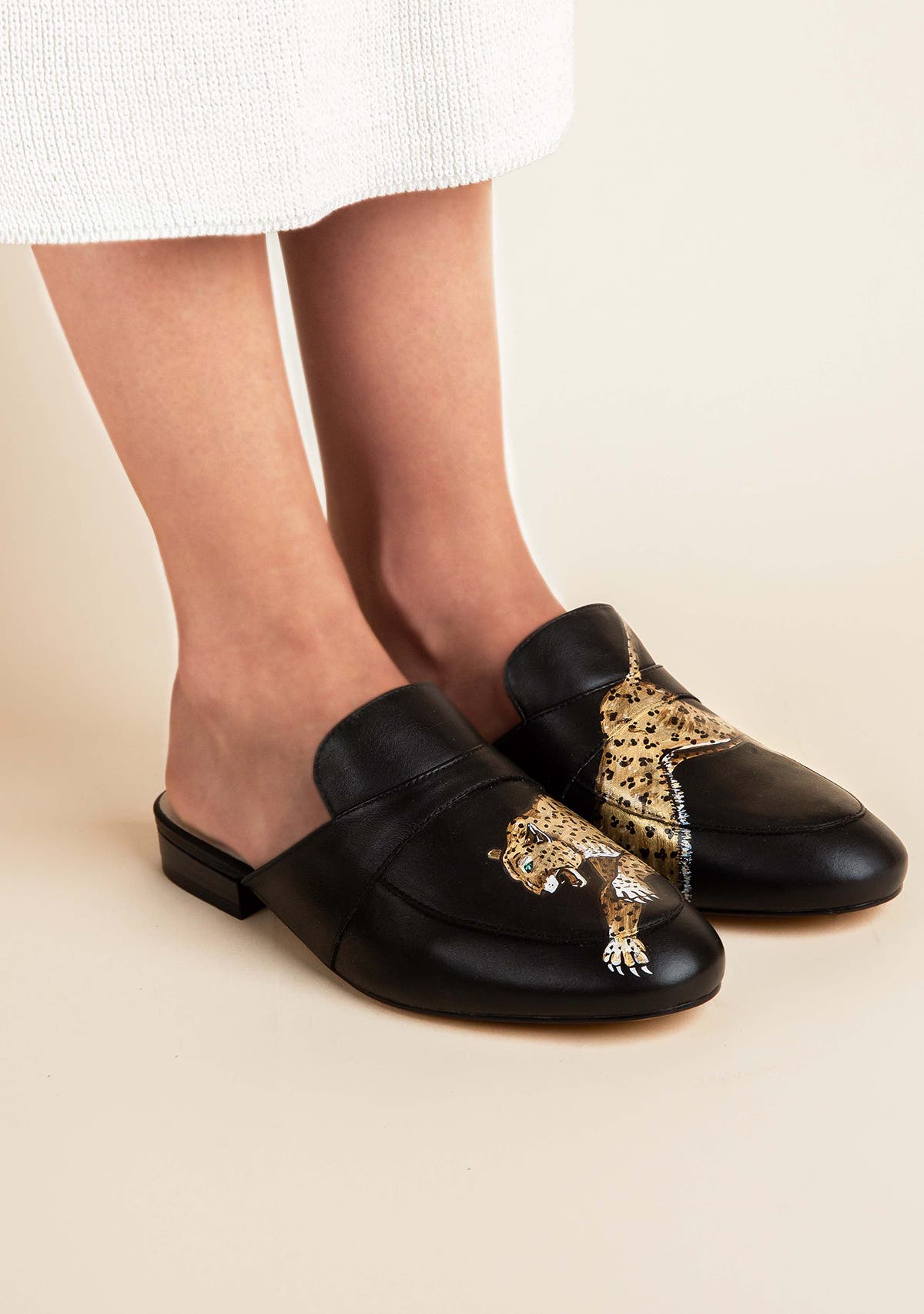 ALEPEL Leopard Mule, Alternate, color, 