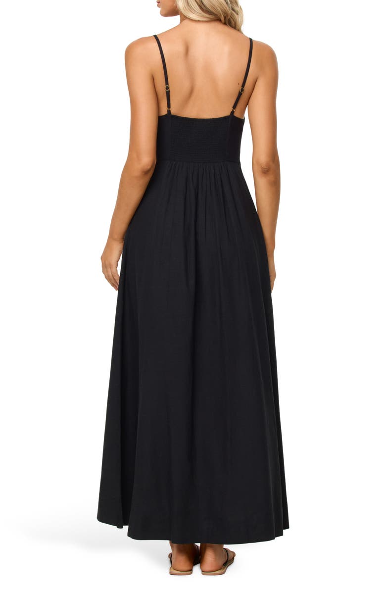 LSPACE Mabel Cover-Up Maxi Dress, Alternate, color, Black