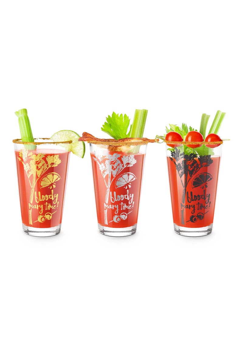 Bloody Mary Time Cocktail Glasses, Main, color, Clear